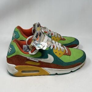 Nike Air Max 90 SE Running Club Sneakers Mens 8 Roma Green Suede DC9336-300